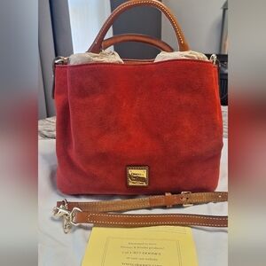Dooney & Bourke Red Suede Satchel